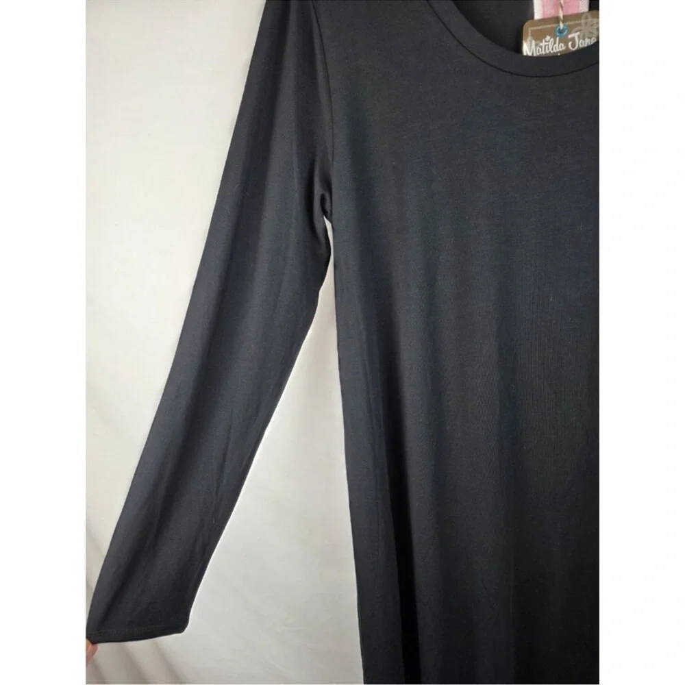 Matilda Jane Black A-line Long Sleeve Dress - Picture 2 of 5